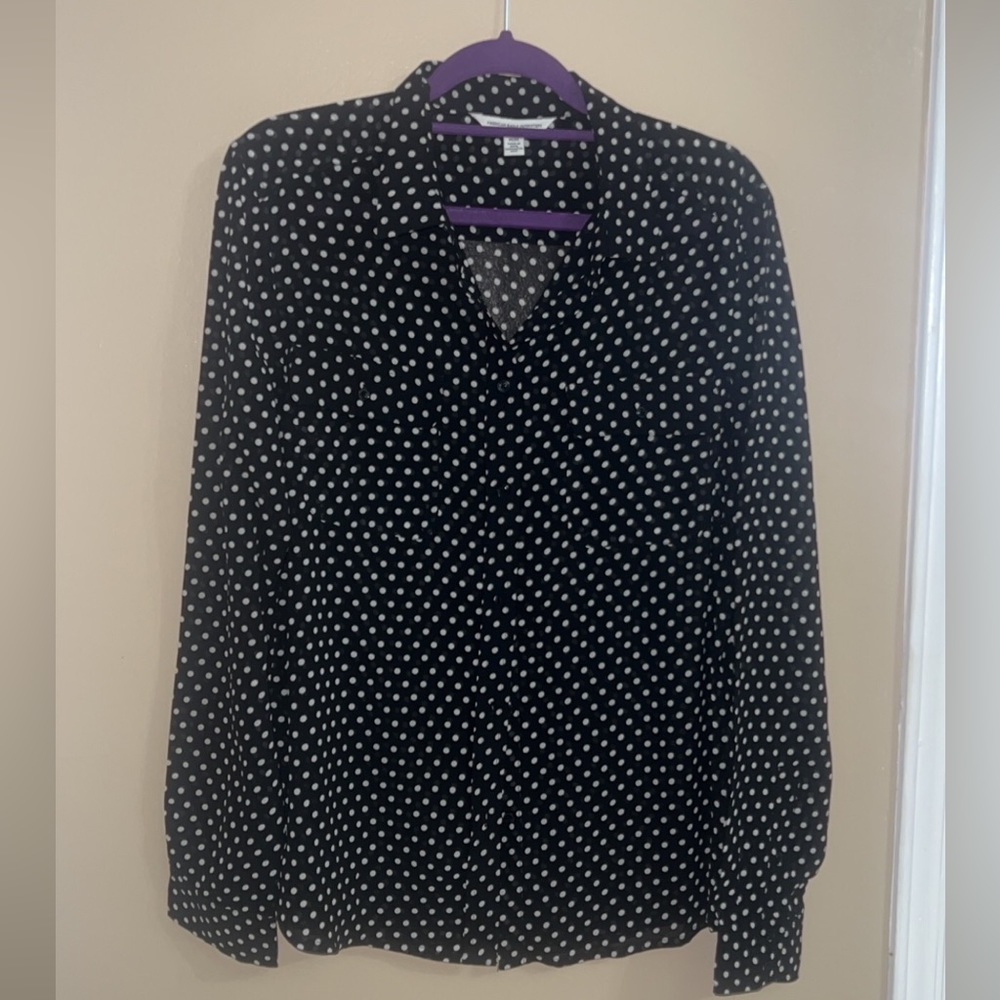 American Eagle Polka Dot Shirt M